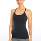 Speedy Seamless Built-in Bra Tank Y-back