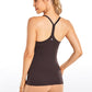 Speedy Seamless Built-in Bra Tank Y-back