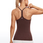 Speedy Seamless Built-in Bra Tank Y-back