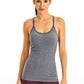 Speedy Seamless Built-in Bra Tank Y-back