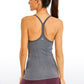 Speedy Seamless Built-in Bra Tank Y-back