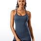 Speedy Seamless Built-in Bra Tank Y-back