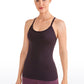 Speedy Seamless Built-in Bra Tank Y-back