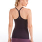 Speedy Seamless Built-in Bra Tank Y-back