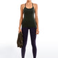 Speedy Seamless Built-in Bra Tank Y-back