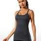 Speedy Seamless Built-in Bra Tank Y-back