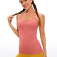 Speedy Seamless Built-in Bra Tank Y-back - Pure Color