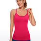 Speedy Seamless Built-in Bra Tank Y-back - Pure Color