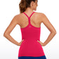 Speedy Seamless Built-in Bra Tank Y-back - Pure Color