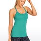 Speedy Seamless Built-in Bra Tank Y-back - Pure Color