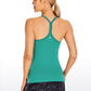 Speedy Seamless Built-in Bra Tank Y-back - Pure Color