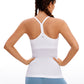 Speedy Seamless Built-in Bra Tank Y-back - Pure Color