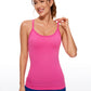 Speedy Seamless Built-in Bra Tank Y-back - Pure Color