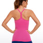 Speedy Seamless Built-in Bra Tank Y-back - Pure Color