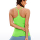 Speedy Seamless Built-in Bra Tank Y-back - Pure Color