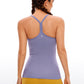 Speedy Seamless Built-in Bra Tank Y-back - Pure Color