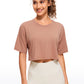 Pima Cotton Short Sleeves Cropped