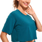 Pima Cotton Short Sleeves Cropped