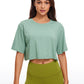 Pima Cotton Short Sleeves Cropped