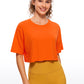 Pima Cotton Short Sleeves Cropped