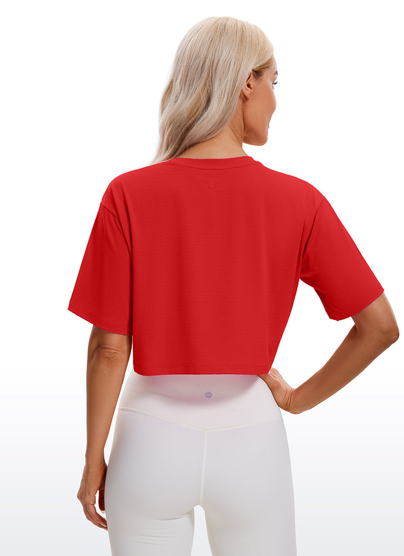 Lightweight Short Sleeves Cropped