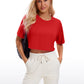 Lightweight Short Sleeves Cropped