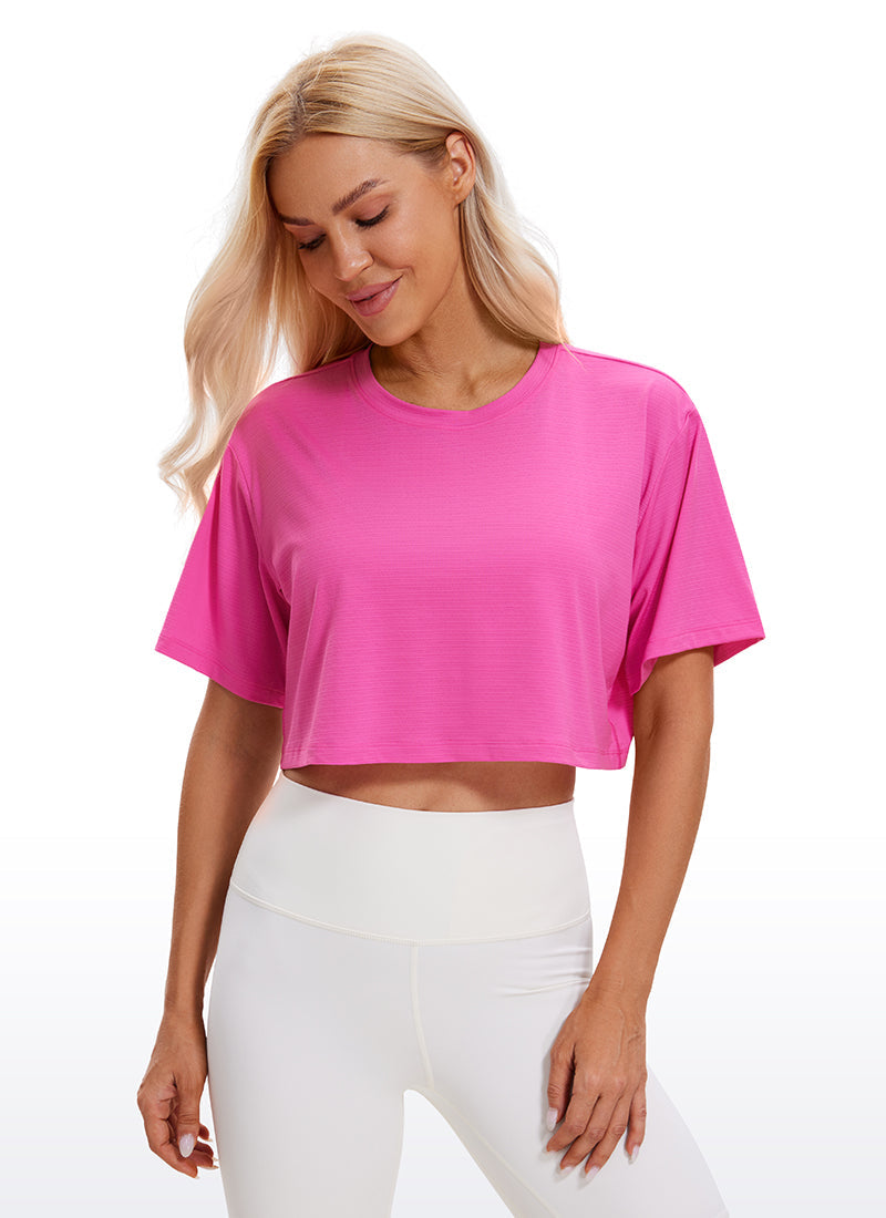 Lightweight Short Sleeves Cropped