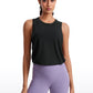 Pima Cotton Crop Tank Deep Armhole