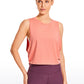 Pima Cotton Crop Tank Deep Armhole