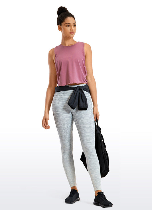 Pima Cotton Crop Tank Deep Armhole