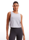 Pima Cotton Crop Tank Deep Armhole