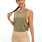 Pima Cotton Crop Tank Deep Armhole