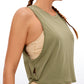 Pima Cotton Crop Tank Deep Armhole