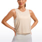 Pima Cotton Crop Tank Deep Armhole