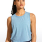 Pima Cotton Crop Tank Deep Armhole