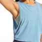 Pima Cotton Crop Tank Deep Armhole