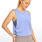 Pima Cotton Crop Tank Deep Armhole