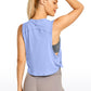 Pima Cotton Crop Tank Deep Armhole