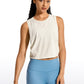 Pima Cotton Crop Tank Deep Armhole