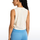 Pima Cotton Crop Tank Deep Armhole