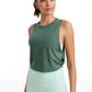 Pima Cotton Crop Tank Deep Armhole