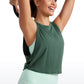 Pima Cotton Crop Tank Deep Armhole