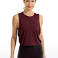 Pima Cotton Crop Tank Deep Armhole