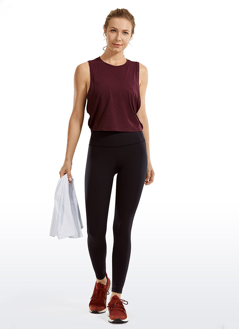 Pima Cotton Crop Tank Deep Armhole