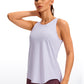 Pima Cotton Tank Split Open Back