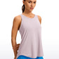 Pima Cotton Tank Split Open Back