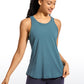 Pima Cotton Tank Split Open Back