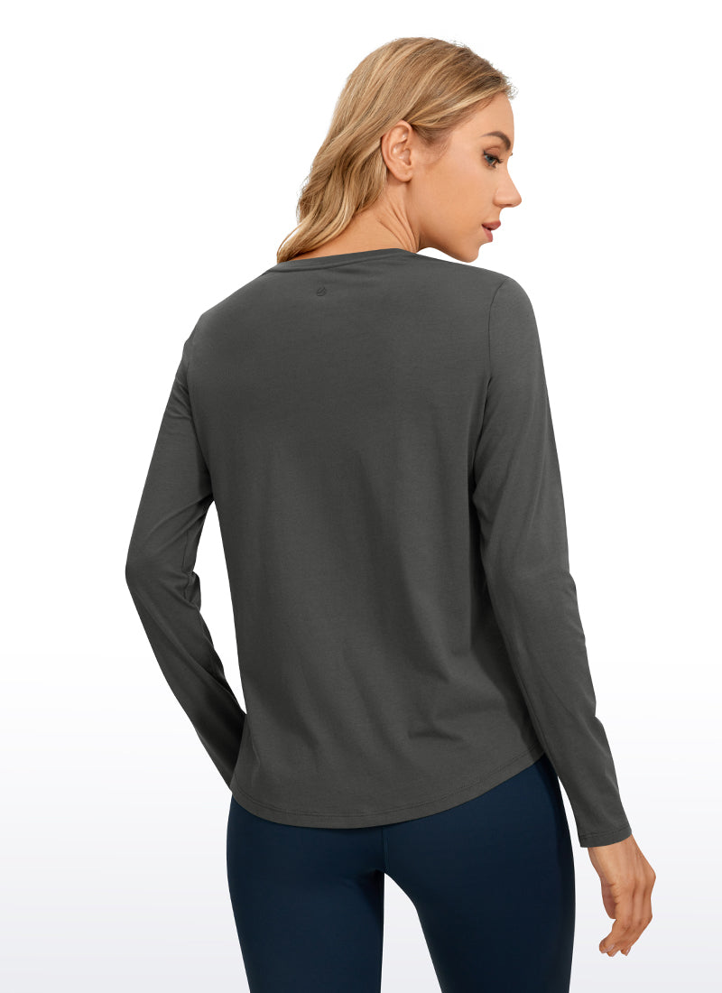 Pima Cotton Workout Long Sleeve