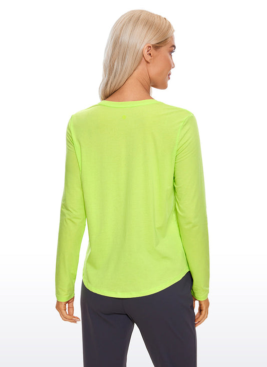 Pima Cotton Workout Long Sleeve