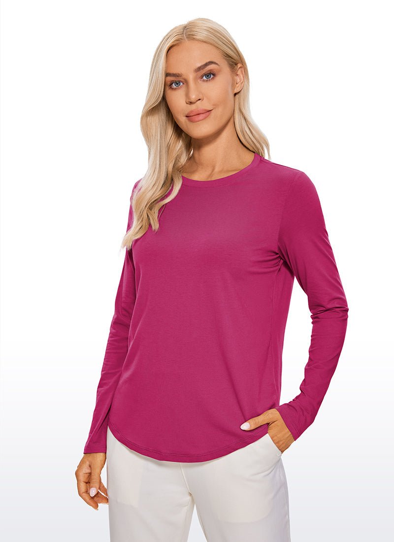 Pima Cotton Workout Long Sleeve